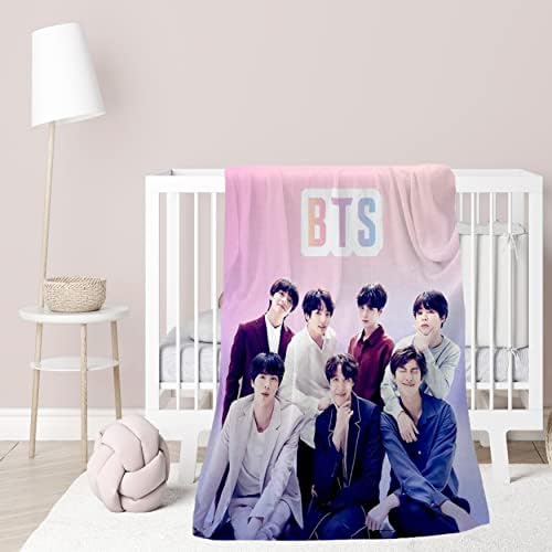 BTS Merchandise Kpop Choctet | BTS סחורה שמיכת צמר רכה מטושטשת | 4 עיצובים שונים של שמיכות BTS